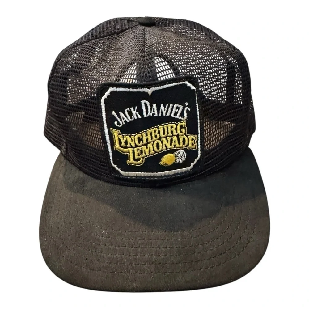 Jack Daniel's Lynchburg Lemonade Patch Black Mesh SnapBack Trucker Hat